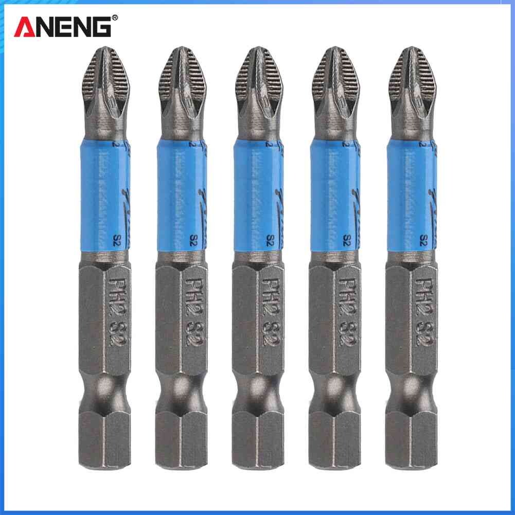 50mm ph2 s2 cross bit drill head anti slip hex shank screwdriver drill bit
