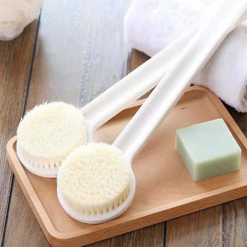 【On Sale】Bath Brush Long Handle Shower Brush Soft Hair Suitable for Rubbing Back Scrubbing