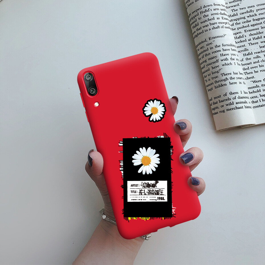 Dành Cho Huawei Y7 Pro 2019 Ốp Điện Thoại, Ốp Lưng Mềm Chống Sốc Thiết Kế Họa Tiết Quả Bơ Hoa Hướng Dương Siêu Mỏng Dễ Thương