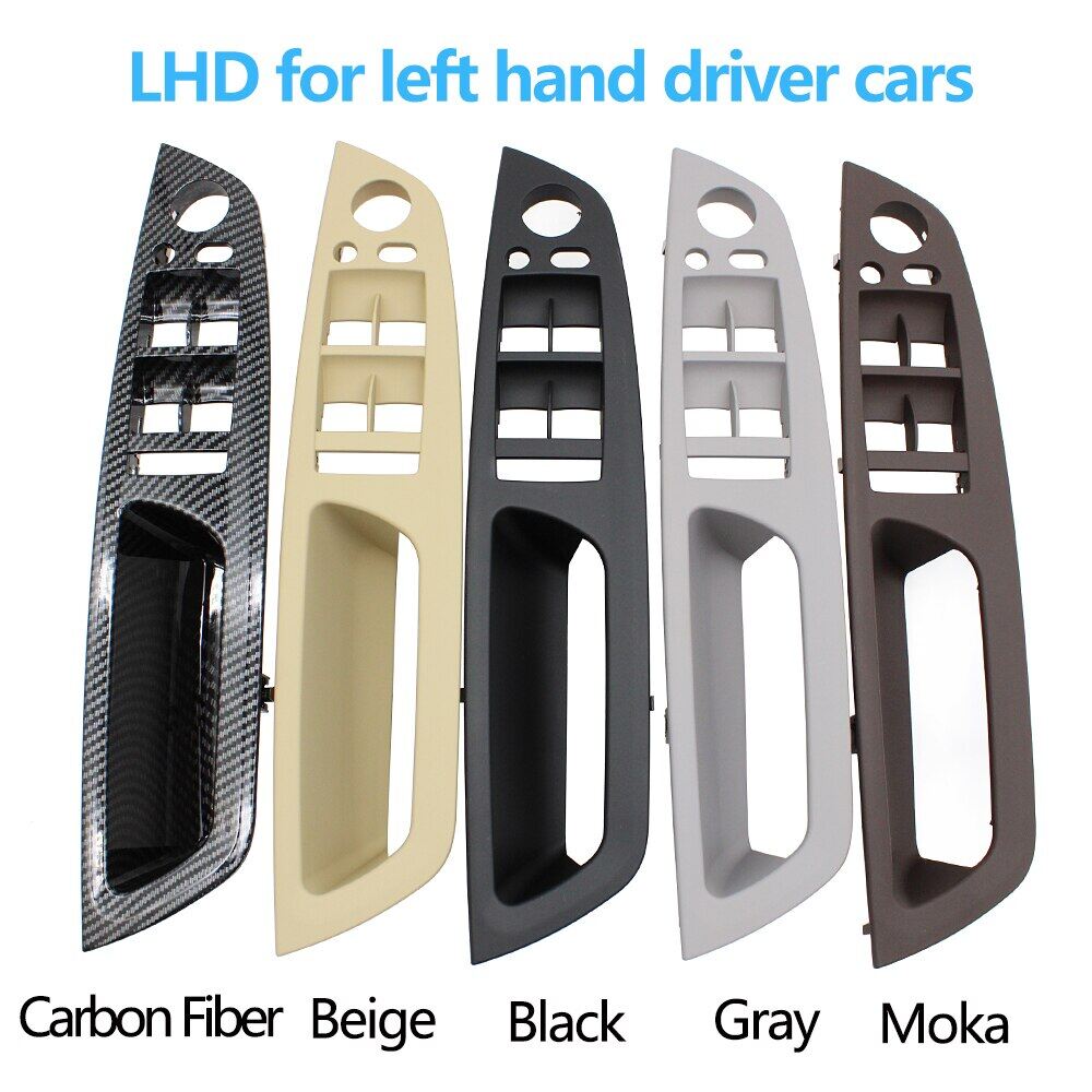 LHD RHD 4Pcs Set Door Window Switch Panel Armrest Pull Handle Cover Trim For BMW X5 X6 E70 E71 E72 2007-2014