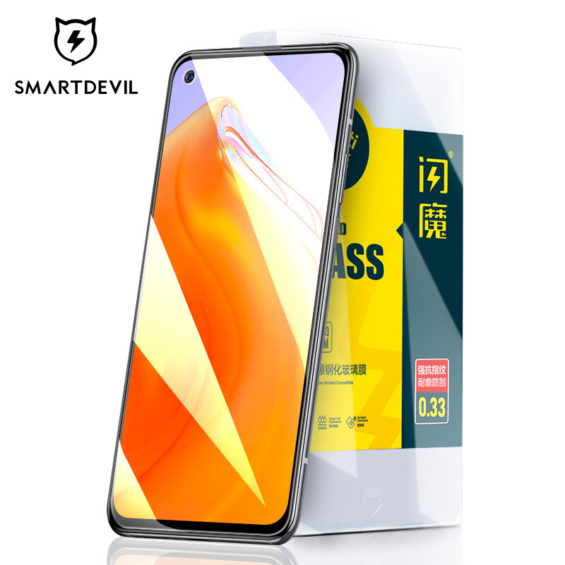 SmartDevil không bao phủ toàn màn hình bảo vệ cho Xiaomi Redmi k30s Redmi note10 note9 Phim kính cường lực chống vân tay chống Bluelight