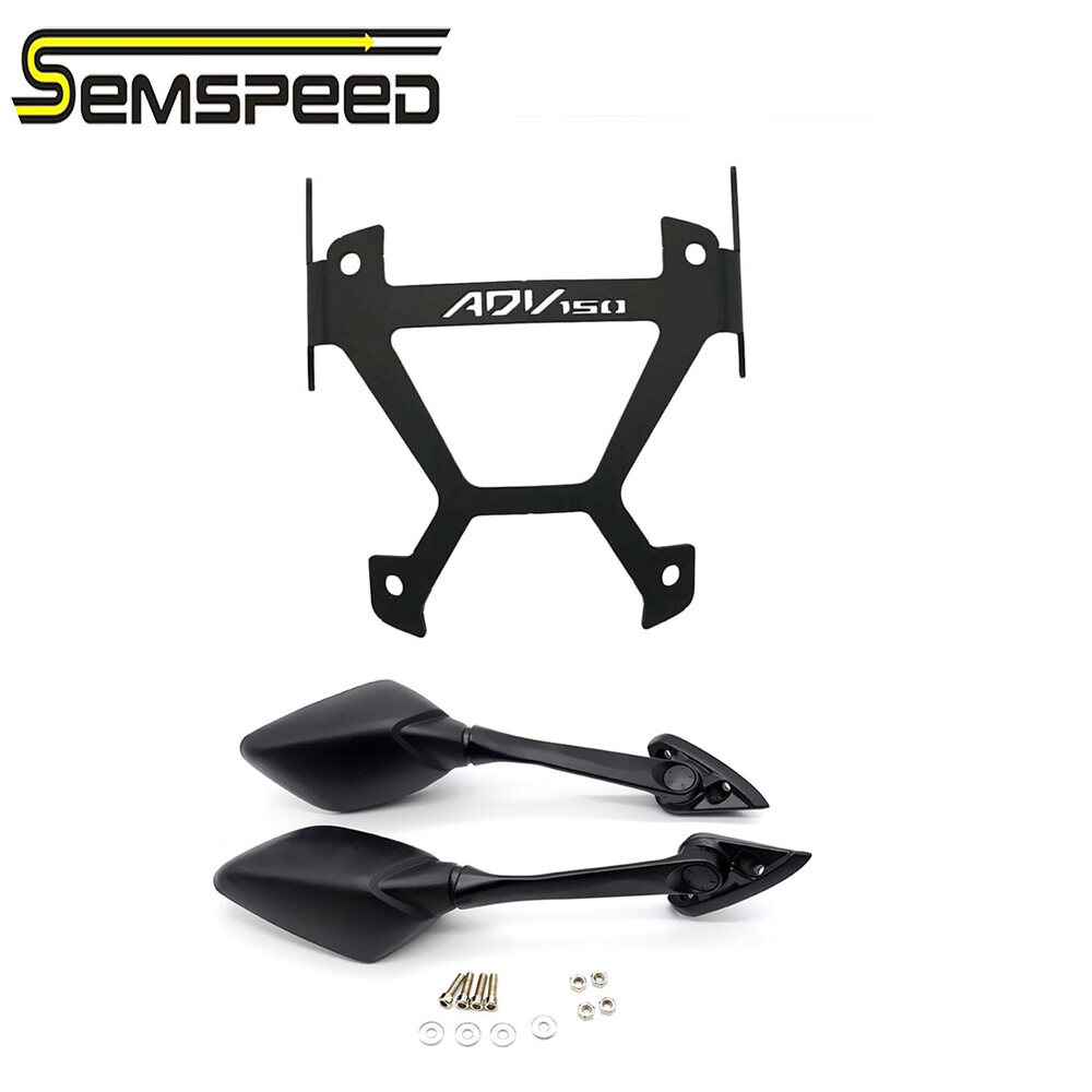 Ready Stock Motorcycle Rear Mirror View Adapter Fixed Stent Holder Mount Bracket Rearview For Honda ADV 150 ADV150 2019 2020 2021 2022 2023