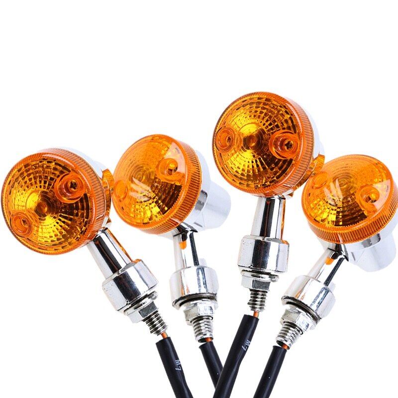 POSSBAY 4Pcs Universal Motorcycle Turn Signal Light For GN125 Cafe Racer Harley Suzuki Yamaha Cafe Racer Поворотники На Мотоцикл