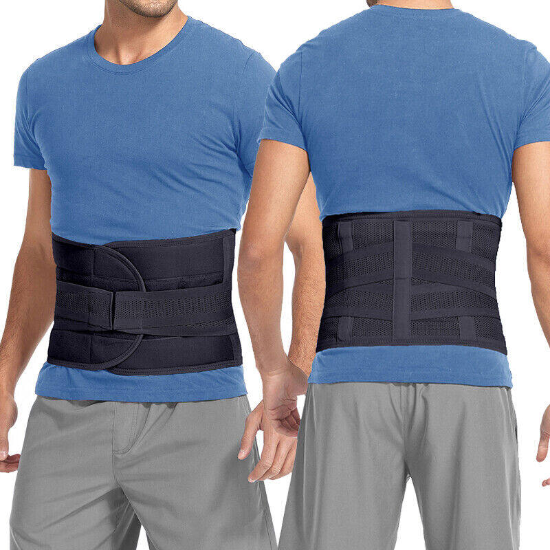 Lower Back Support Waist Brace Lumbar Belt Spine Pain Relief Double Pull Strap