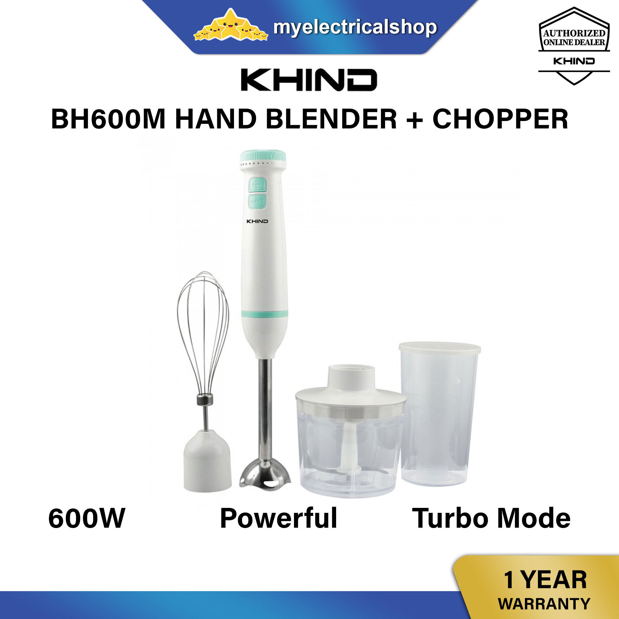 khind 3 in 1 hand blender bh600m