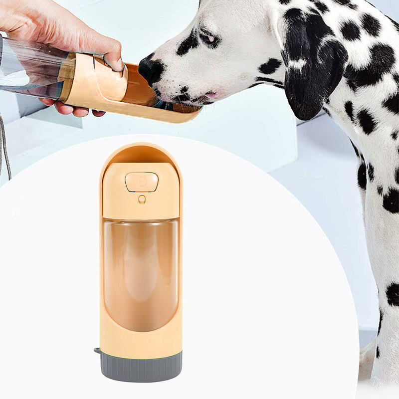 Bộ cấp nước uống 1 chiếc chai nước du lịch có thể gập lại bằng nhựa Dog Cat thú cưng ngoài trời
