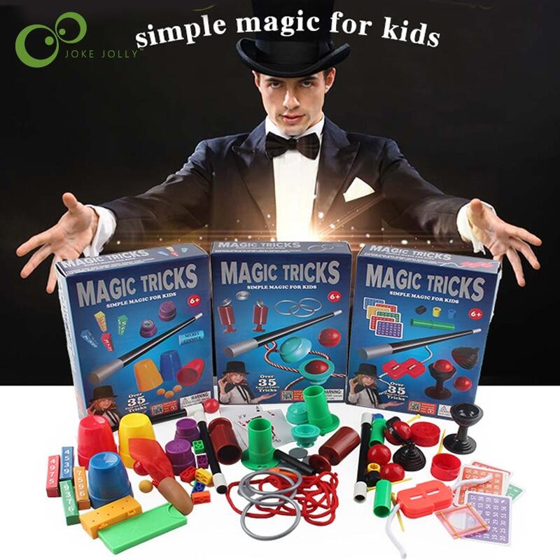 Playkidz Magic Show for Kids - Deluxe Set with Over 100 Tricks Made Simple,  Magician Pretend Play Set with Wand & More Magic Tricks - Easy to Learn  Instruction Manual - Best