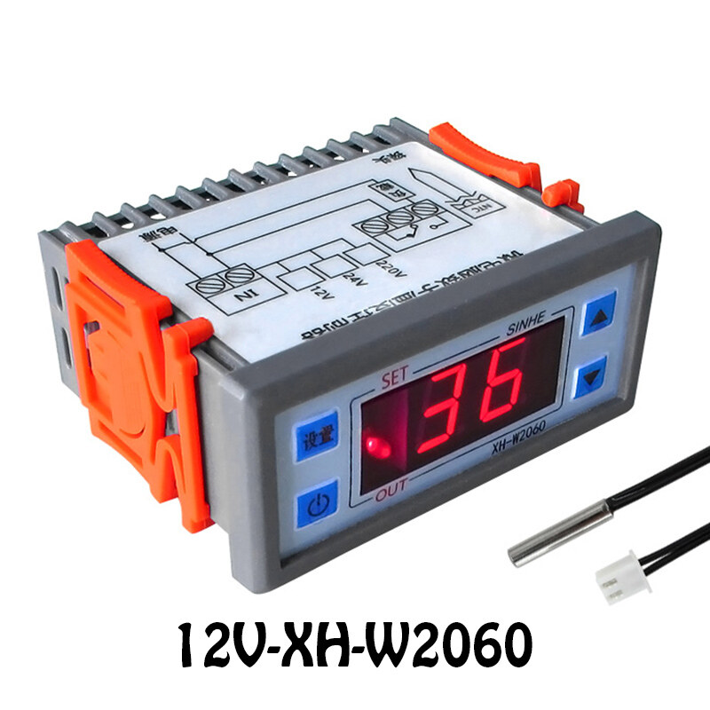 XH-W2060 12V 24V 220V Refrigerator freezer temperature control switch digital display thermostat