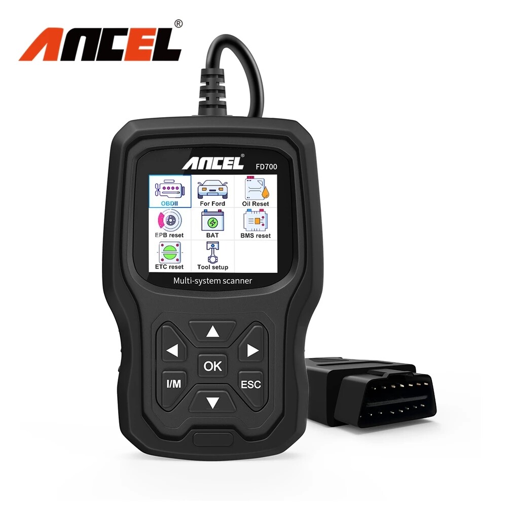 Ancel สแกนเนอร์ FD700 OBD2,อุปกรณ์ตรวจและทำความสะอาดเครื่องยนต์สำหรับ ...