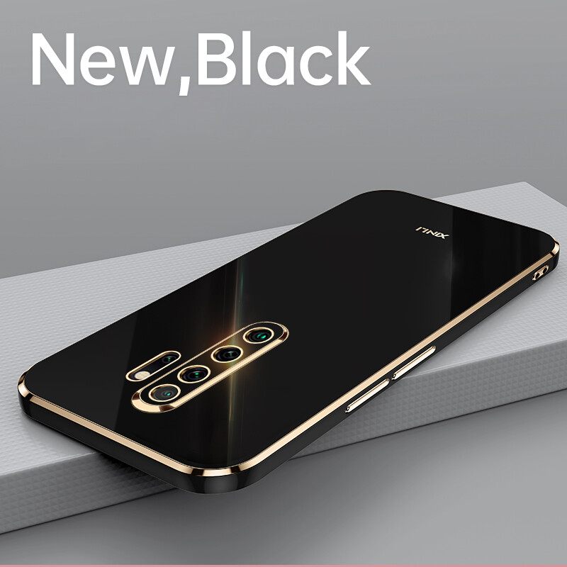 YBD Plating phone Case For Xiaomi Redmi Note 8 Pro Redmi 9 Prime Xiaomi POCO M2 casing,Precise Camera Protection cases Luxury Straight Edge Cover