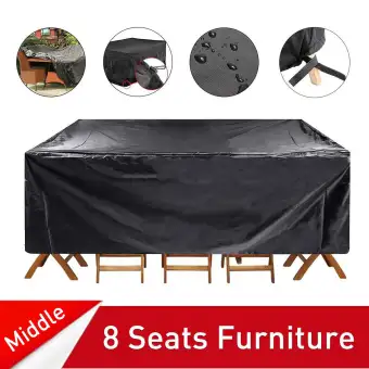 Essort Waterproof Garden Patio Furniture Cover Table Chair Outdoor Uv Shelter Protector Lazada Ph