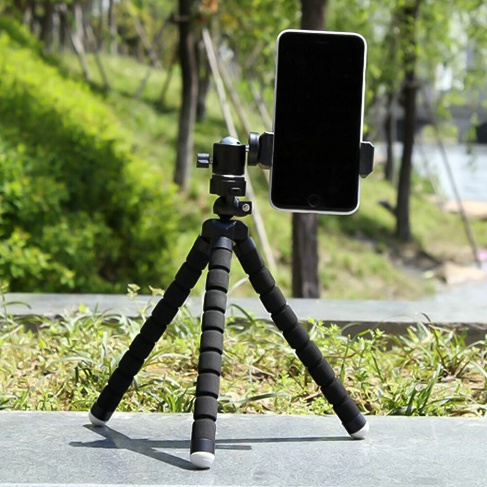 Andoer Giá Ba Chân Bạch Tuộc Mini Cầm Tay Có Giá Đỡ Điện Thoại, Để Tự Sướng Phát Trực Tiếp