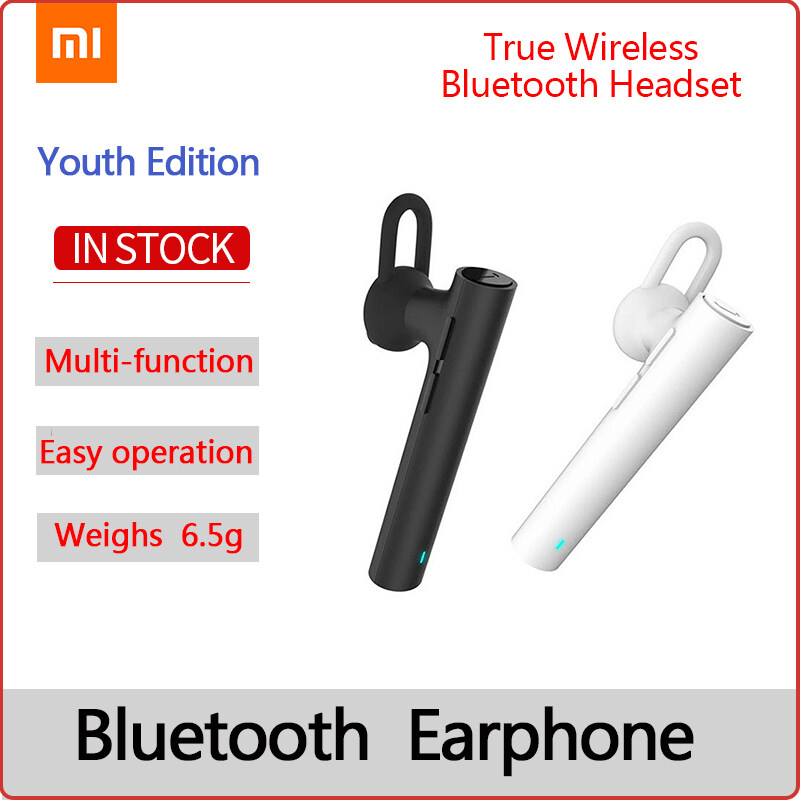 Original Xiaomi Bluetooth Youth Edition Earphone Multi-function Button Wireless Headphones Build-in Mic Handfree Headset Singapore