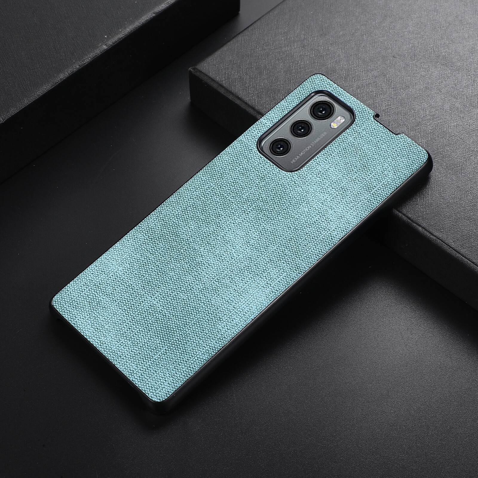 For lg wing 5g brugg texture pu+tpu+pc shockproof phone case