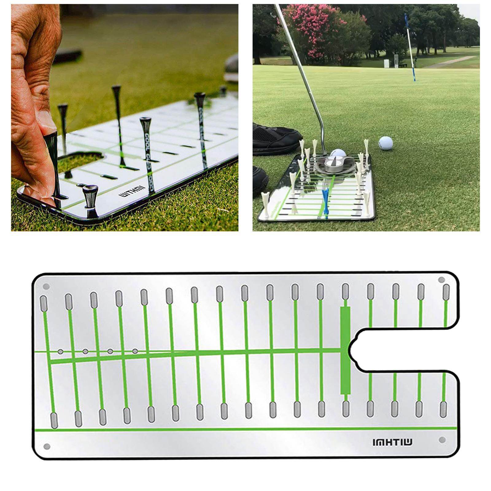 Baoblaze Golf Putting Mirror Swing Trainer Alignment Training Aid Swing for Outdoors