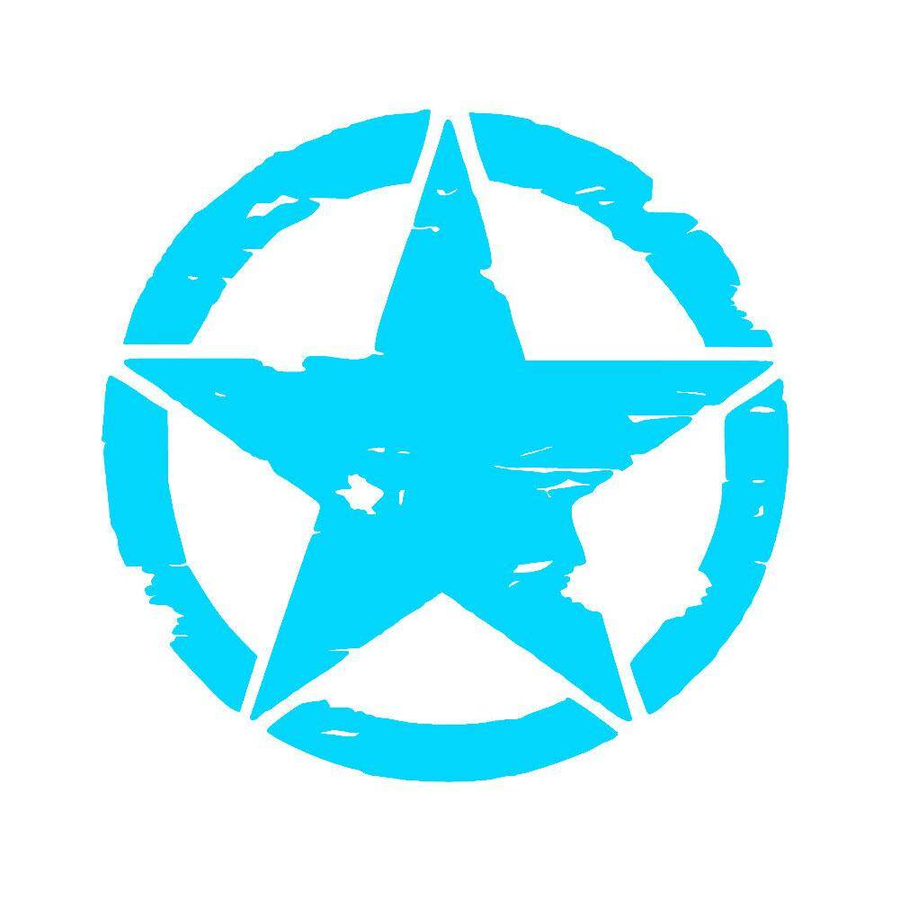 Circle Star Phản Quang Kiểu Dáng Xe Xe Cơ Thể Cửa Sổ Đề Can Sticker Trang Trí