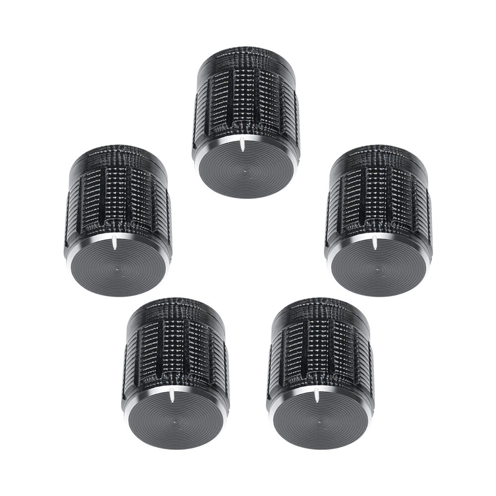 Original Aideepen 5/10PCS Volume Control Rotary Knobs For 6mm Dia Knurled Shaft Potentiometer