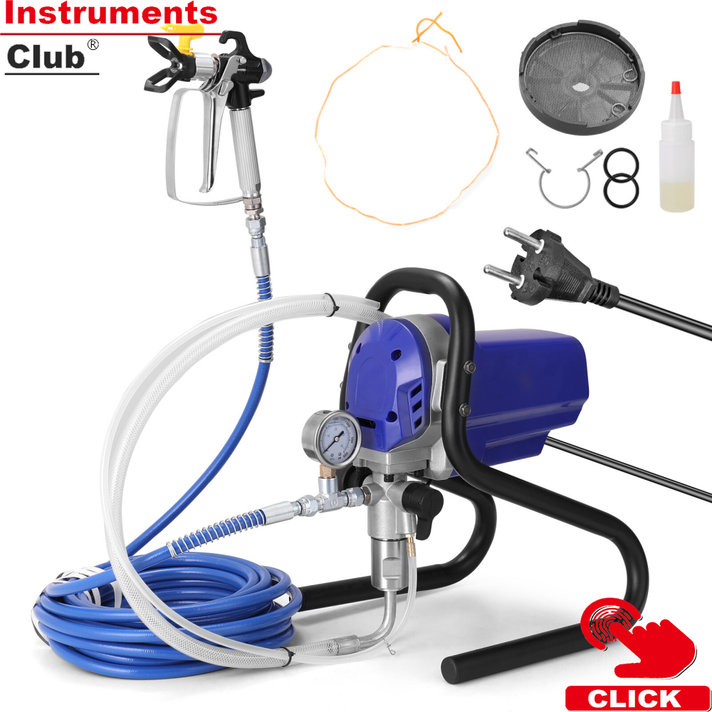 KKmoon Professional High-pressure Airless Sprayer Electric Paint Spraying Machine Multi-purpose Painting Tool Home Improvement Equipment
