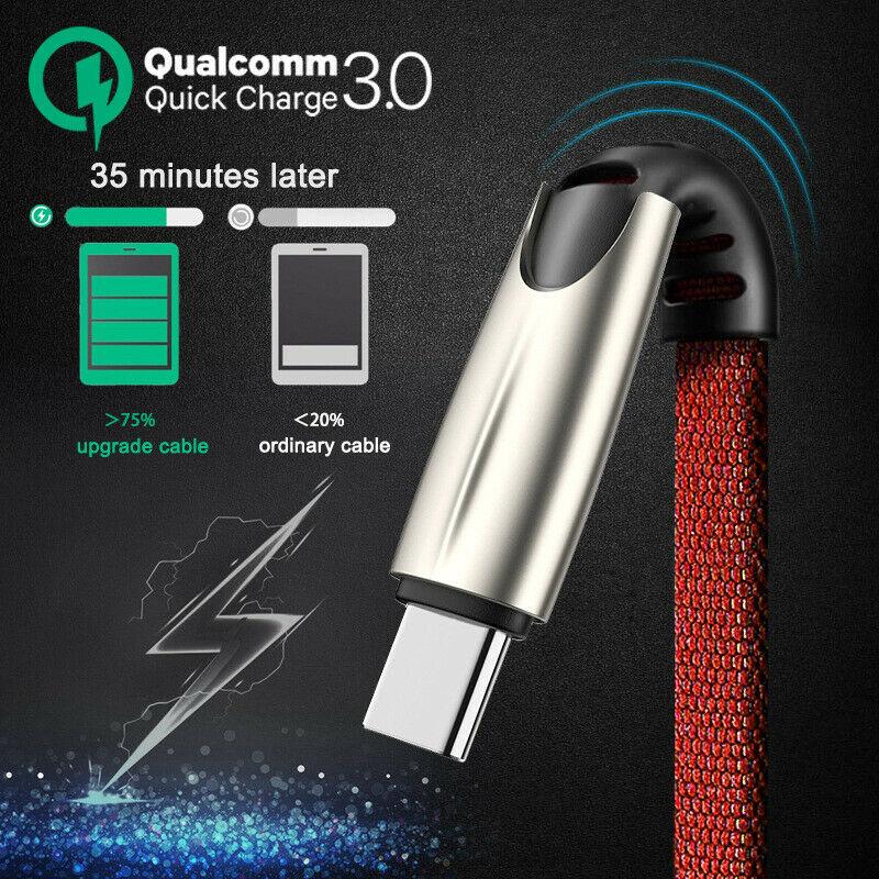[Allmobiles] Bộ Chuyển Đổi Cáp Sạc Nhanh 1M 5A MicroUSB Type-C Cho Android Samsung Huawei