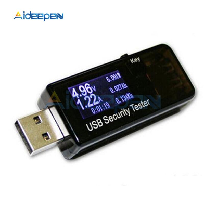 6 In 1 Lcd Digital Voltmeter Ammeter 5v 12v Usb Tester Dc Voltage Meter Current Meter Power Capacity Detector Charger Monitor