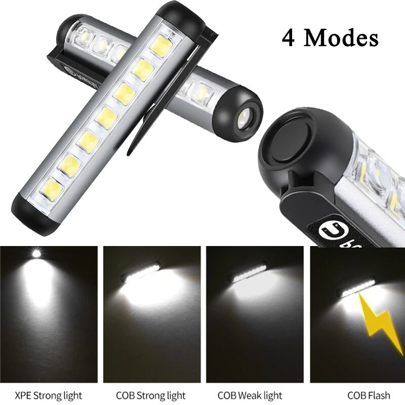 YESPERY Đèn Lồng Siêu Sáng Đèn Pin LED Mini Đèn Làm Việc Có Thể Sạc Qua USB Chống Nước Đèn Pin Đèn Cắm Trại Ngoài Trời Di Động