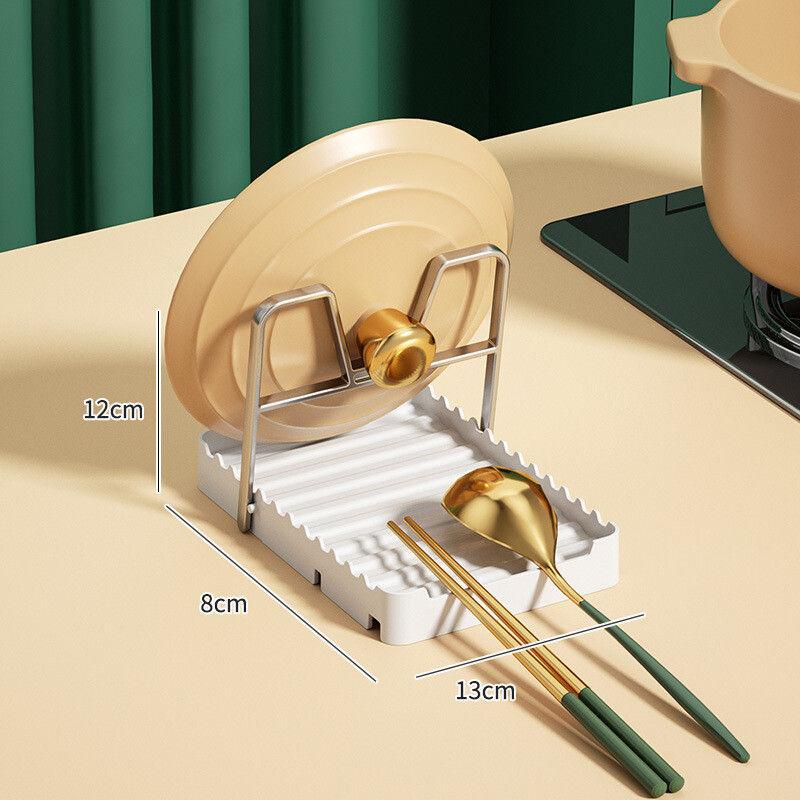 KS Pot cover rack multifunctional table top rack household spatula storage rack kitchen folding rack