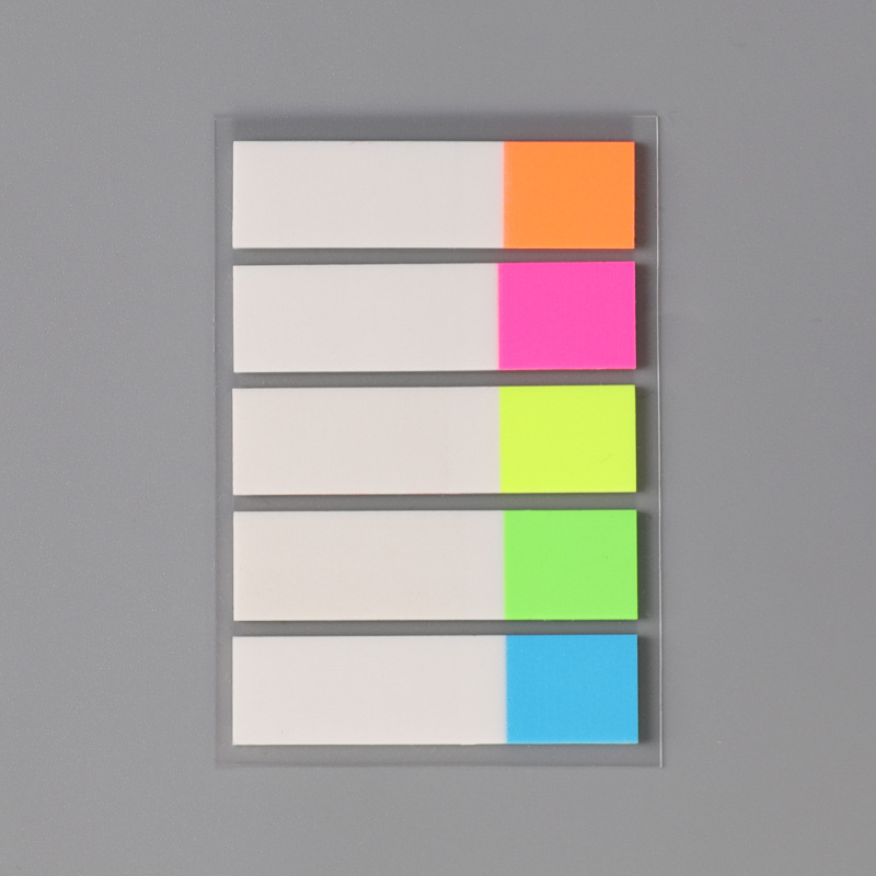 100 Sheets Fluorescence Sticky Notes Memo Pad Loose-leaf Index Sticker Bookmark Sticker Office Stationery Supplies Post-it Memo Sticky