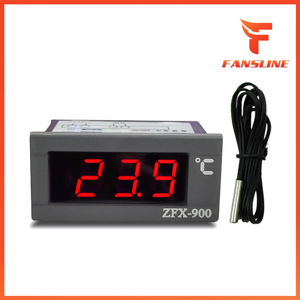ZFX-900 Embedded Temperature Meter Intelligent Digital Temperature Display Panel for Refrigerator Deepfreeze Cold Closet