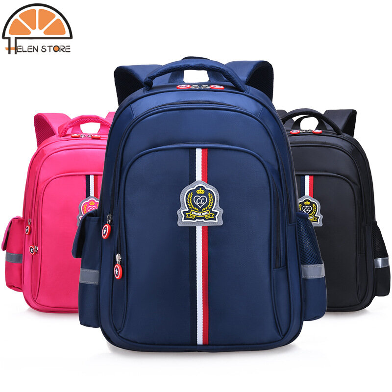 HS Children's backpack Preppy style schoolbag for elementary school students Waterproof large capacity student school bag