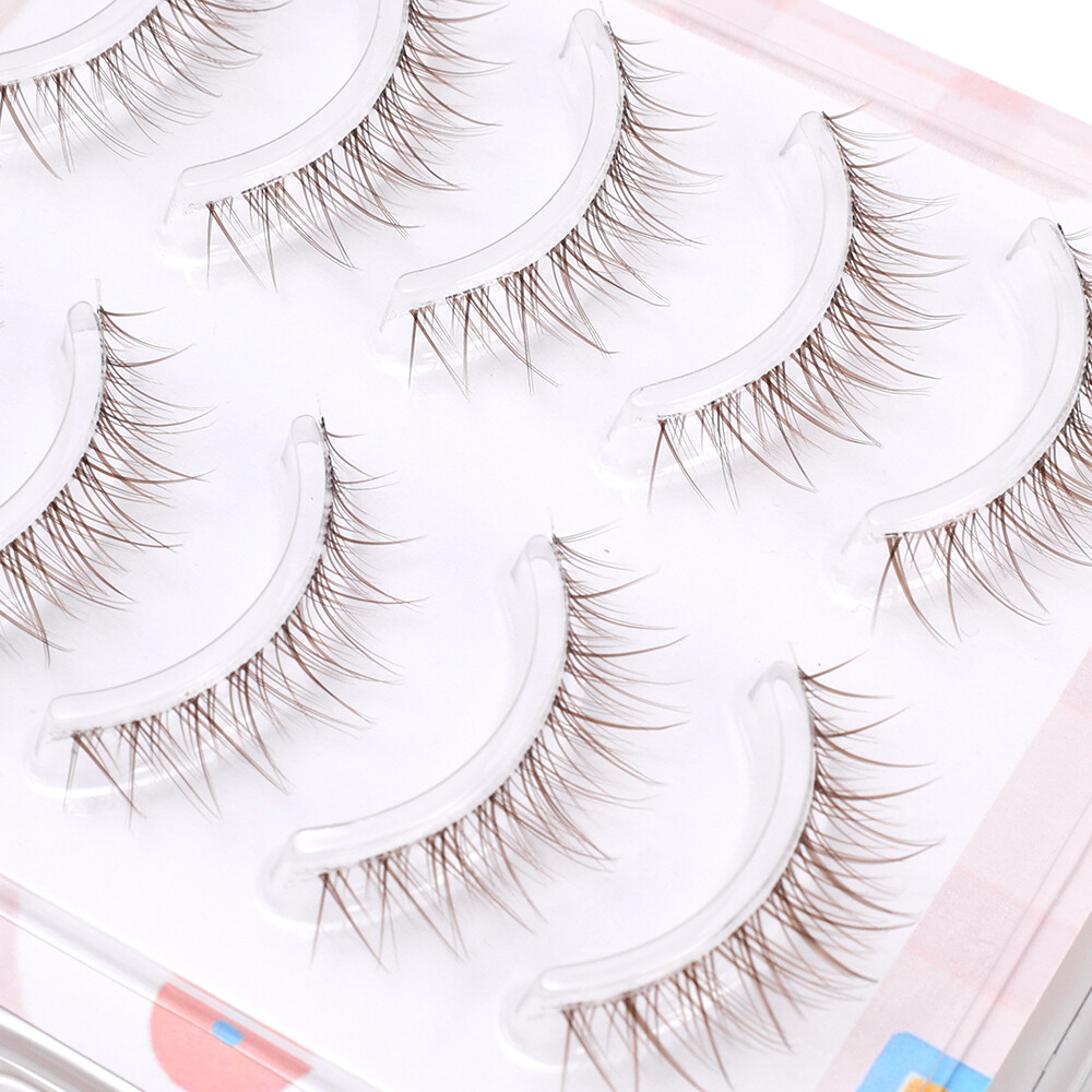 Dorisna Brown False Eyelashes Hazelnut Latte False Eyelashes Natural Look Eyelashes Extension
