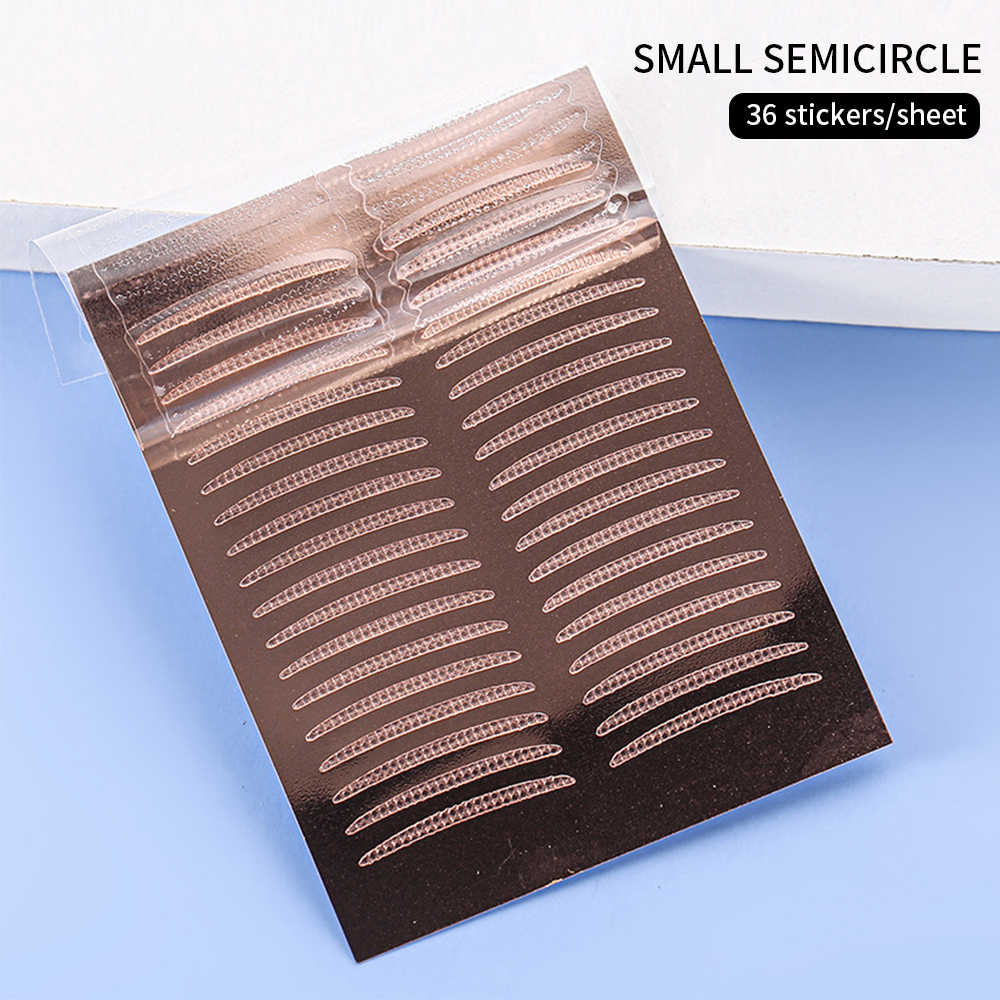 Dorisna Invisible Double Eyelid Tape Self-Adhesive Transparent Eyelid Stickers Slim/Wide Waterproof Fiber Stickers