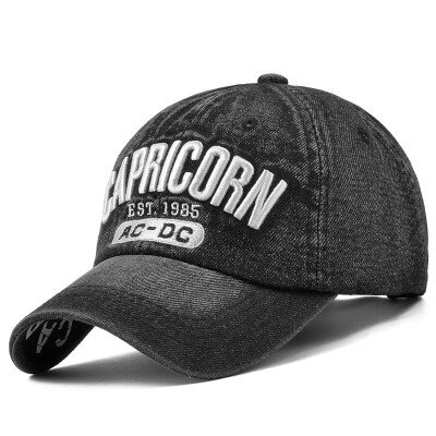 Unisex Plain Cotton Washable and Denim Baseball Cap Adjustable Dad Hat Trucker Hat