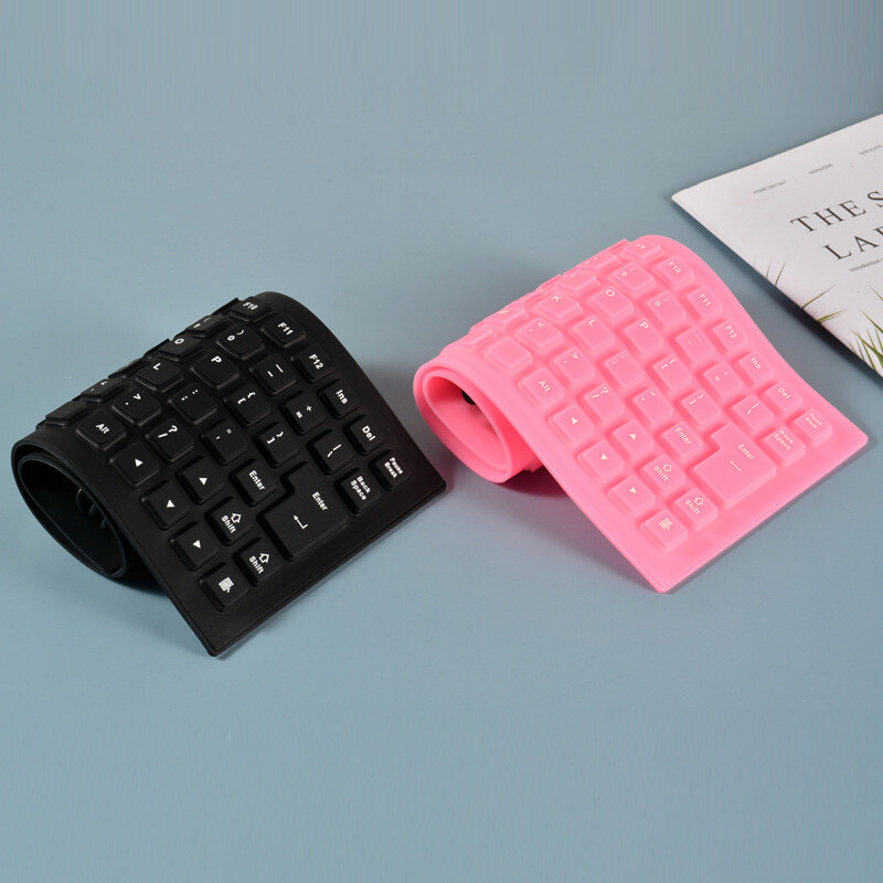 DISOUR Bàn Phím Gập Silicon 85 Phím Cho Máy Vi Tính Máy Tính Xách Tay Máy Tính Bảng Máy Tính Xách Tay Bàn Phím Chơi Game Có Dây Gập Di Động Linh Hoạt USB Mini Chống Nước