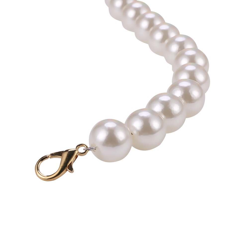 { Fast delivery }Pearl Strap for Bag DIY Purse Handle Shoulder Handbag Replacement Chains