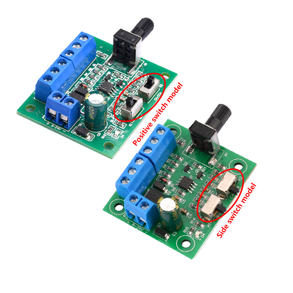 pcbfun DC8-24V PWM brushless DC motor speed regulator driver motor speed control board forward and reverse controller 18KHZ