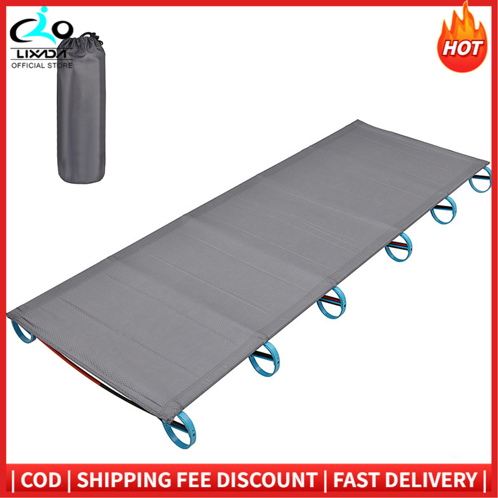 Outdoor Portable Camping Bed Aluminum Alloy Traval Cot Ultralight Tent Bed for Hiking Mountaineering