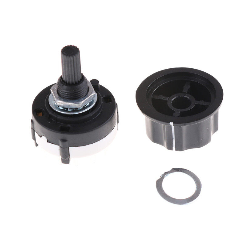 qinyu KOKO RS26 Rotary Channel Selector Switch 1 Pole Position 12 Selectable with Knob