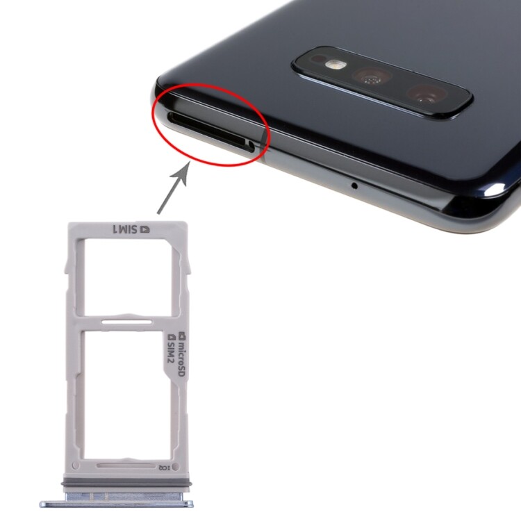 For galaxy s10+ / s10 / s10e sim card tray + sim card tray / micro sd card tray