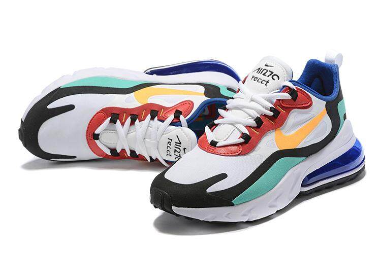 nike air max 270 react bauhaus sneakers in white