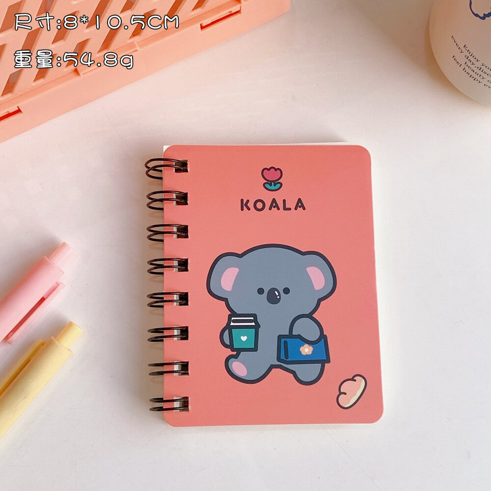 Sổ cầm tay ghi chú lò xo mini mẫu thú cưng dễ thương kích thước a7