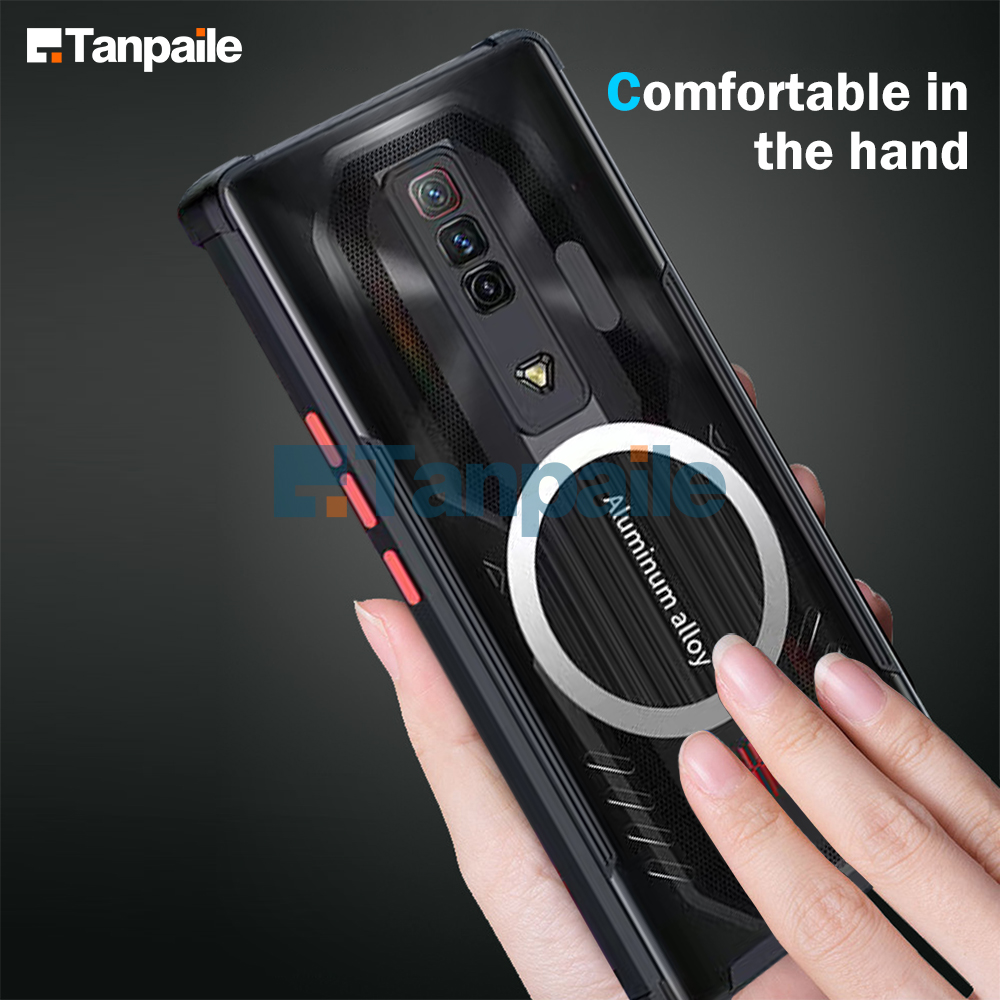 Tanpaile-Vỏ làm mát cho ZTE Nubia Đỏ ma thuật 7 magic7 Pro 7S magic7s silicon mềm [Vua thể thao điện tử] Vỏ bảo vệ lưng điện thoại tản nhiệt Graphene siêu mỏng chống sốc