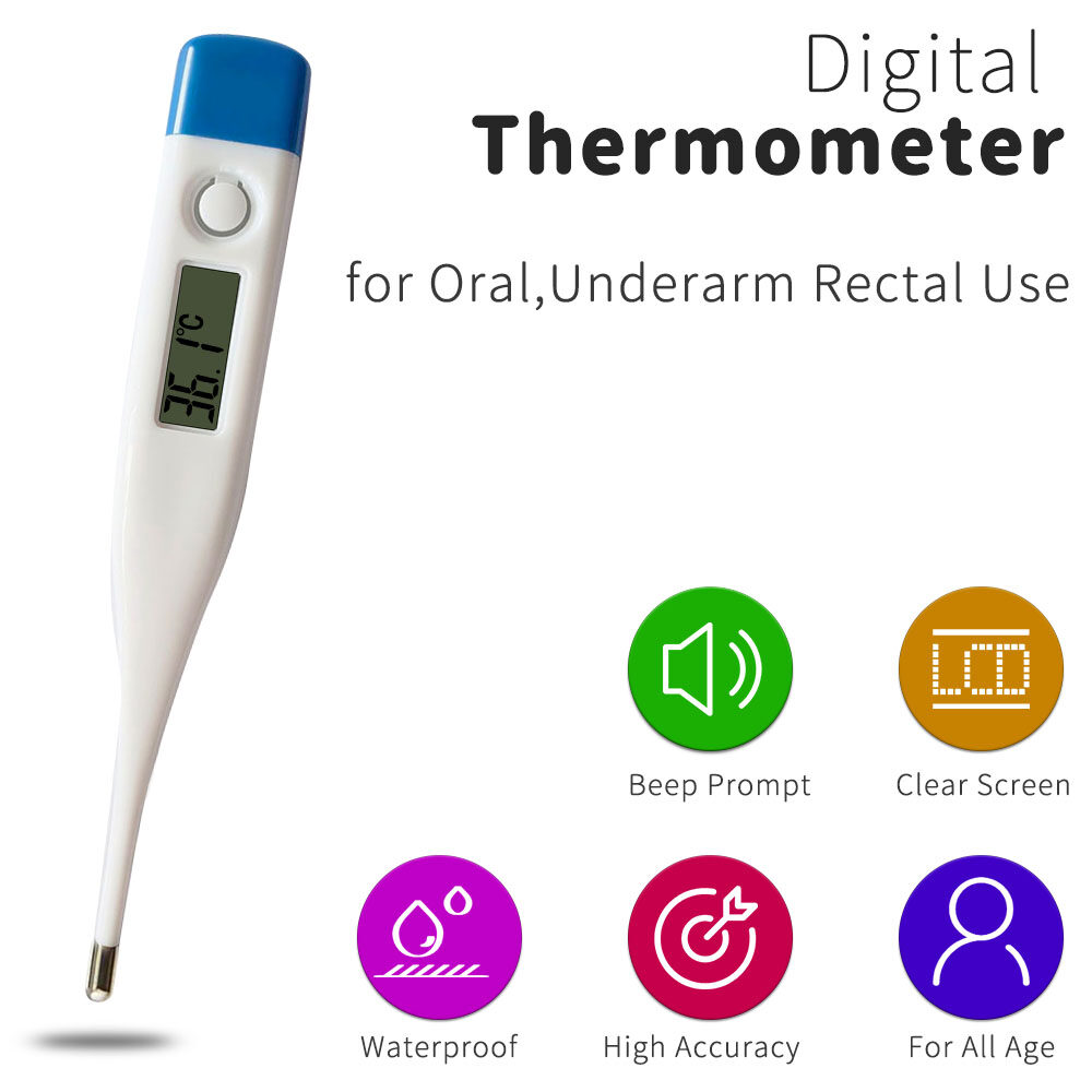 Electronic Oral Under Arm Rectal Alarm Digital Thermometer for Body