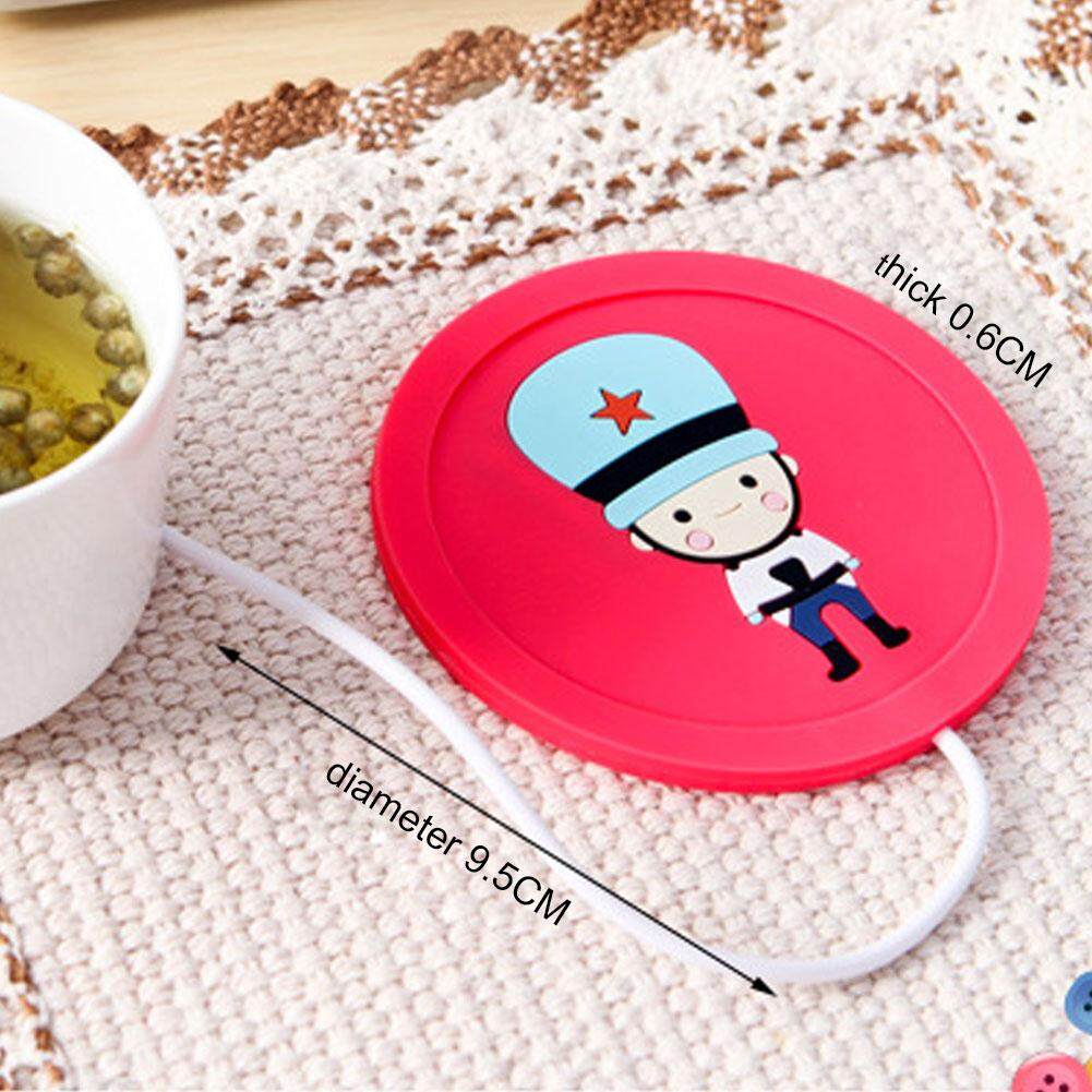 Điện Thảm Trà Miếng Lót Coaster Cách Nhiệt Silicon Hoạt Hình Văn Phòng Ấm Chén