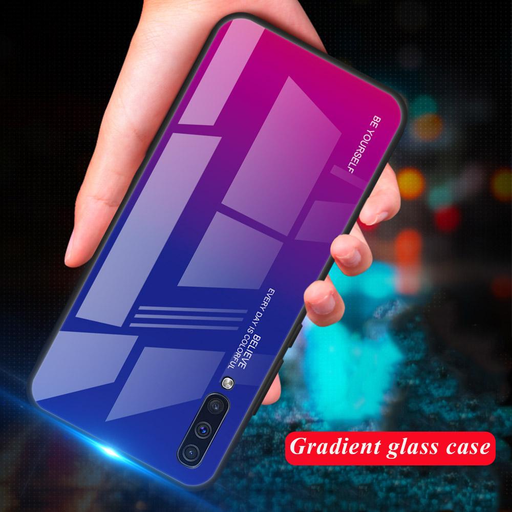 สำหรับ Samsung Galaxy A50s Casehard Gradient Glass กันกระแทก Glossy 
