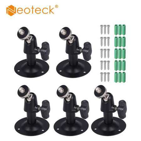 5 X สีดำผนังฝ้าเดานโลหะกรอบที่ยึดขาตั้งสำหรับกล้องวงจรปิดกล้องวงจรปิด