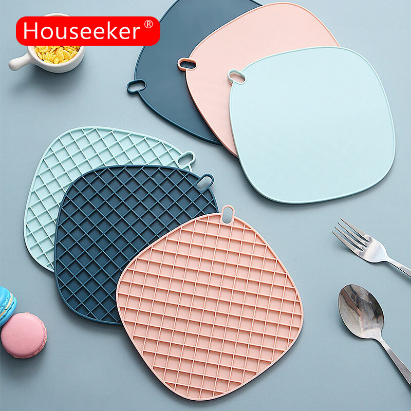 Houseeker Creative Insulation Pad Kitchen Accessories Non-slip Coffee Tea Cup Coaster Silicone Placemat Table Decorations