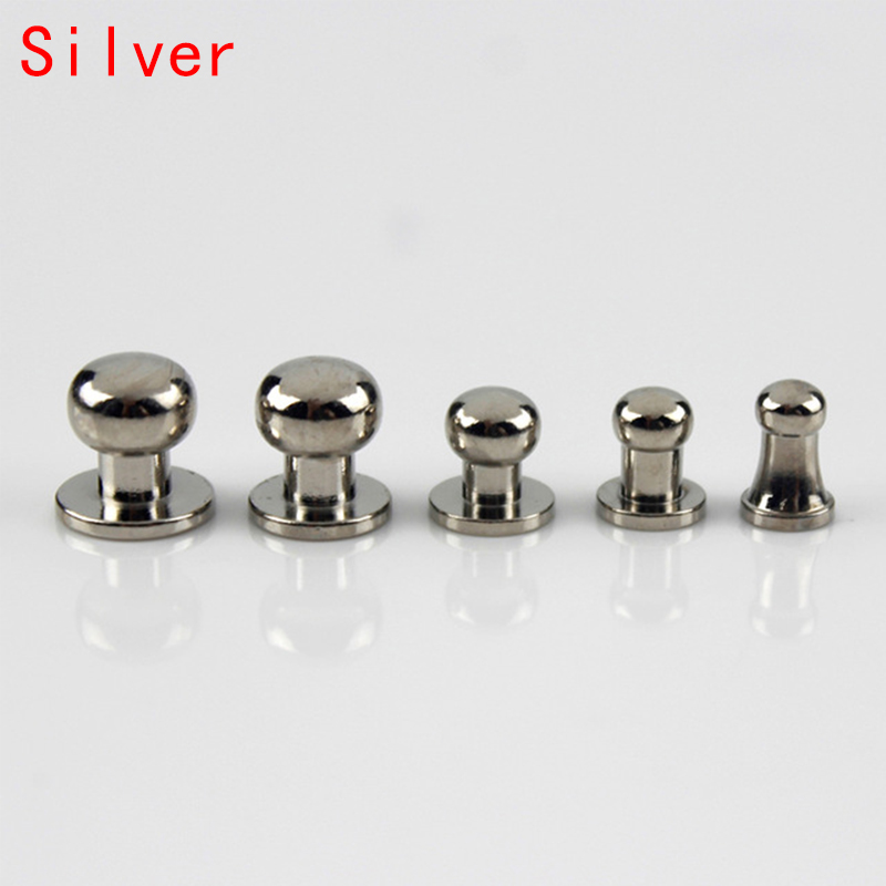 Xinyi3 10Sets Leather Strap Tool Screws Cloth accessories Brass Rivets Bag accessories Studs DIY supplies DIY Belt Round Head Double Cap 10pcs