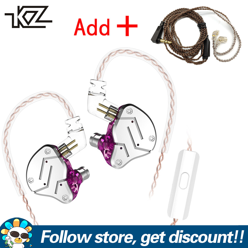 KZ ZS4 Earphones 1DD+1BA Hybrid technology HIFI Stereo Headset In Ear Monitor