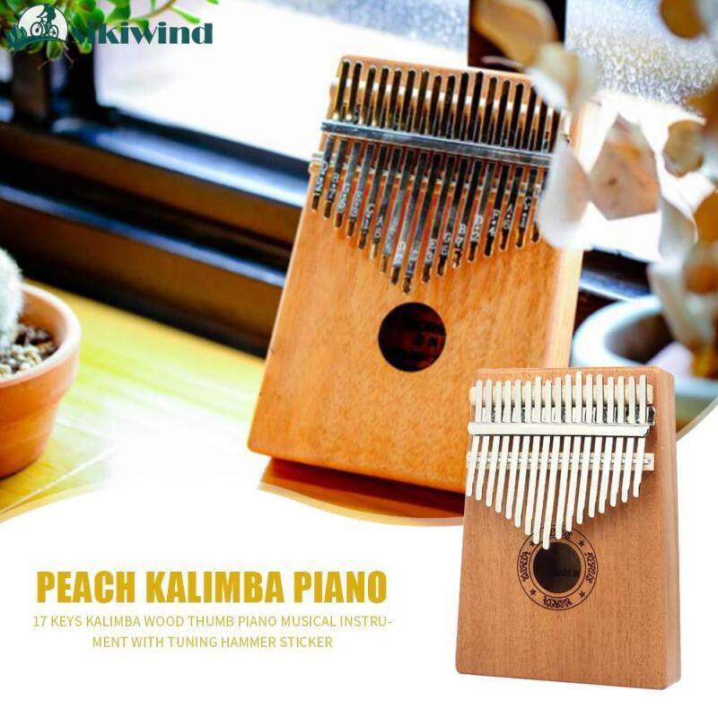 Sikiwind 17 Phím Kalimba Gỗ Mahogany Ngón Tay Cái Đàn Piano Nhạc Cụ Với Chỉnh Búa Túi Vải