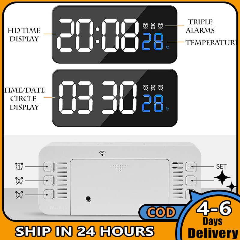 Multi-functional Electronic Clock Bedside Clock With Touch Sensing Module